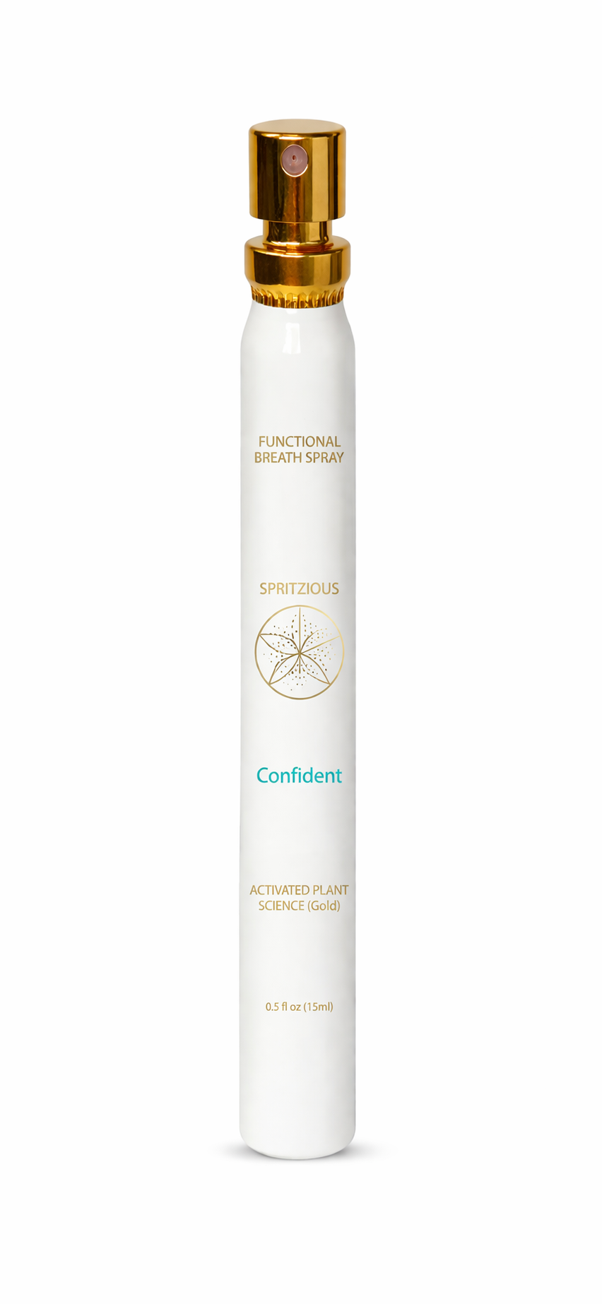 Confident by Spritzious, a breath spray bottle for steadying nerves before meetings, dates, and presentations